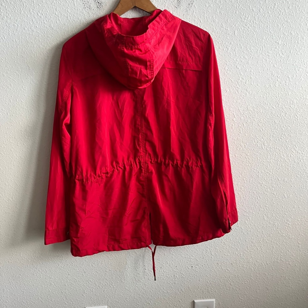 NWOT Armani Exchange Women's Red Utility Parka Jacket Size M Style 8NYK20 - Picture 10 of 14
